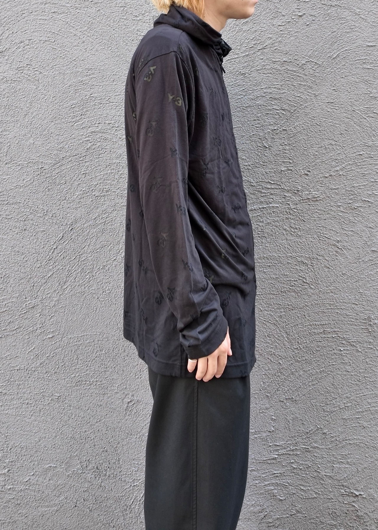 【Y-3】mesh logo design hoodie