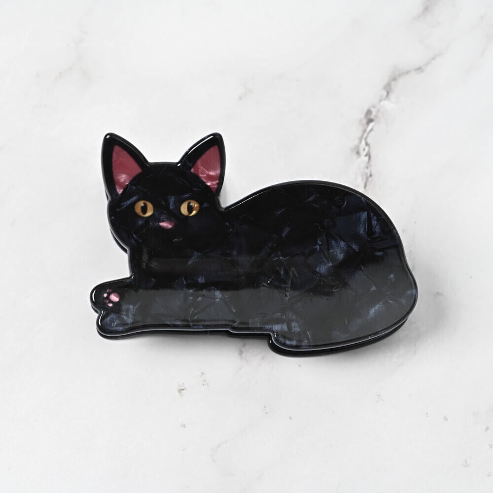 猫ヘアクリップ(黒猫バンスクリップ) | マスノヤ衣料品店・マスノヤ猫