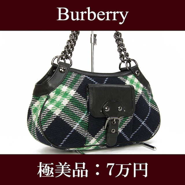 【お値引交渉大歓迎・送料無料・極美品】Burberry・バーバリー・ショルダーバッグ(ブルーレーベル・人気・綺麗・レア・鞄・バック・E068)