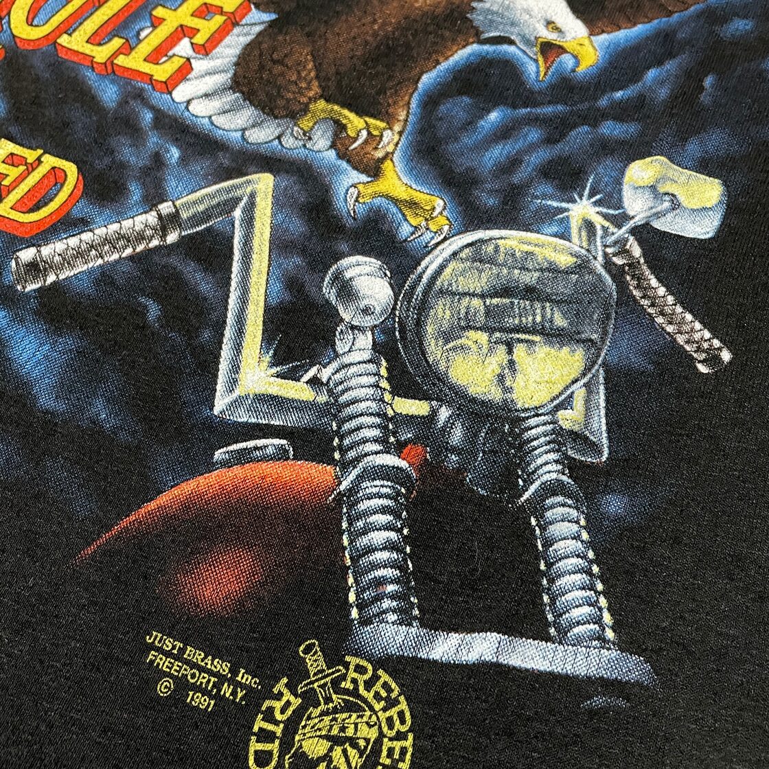 90s ハーレーダビッドソン ヴィンテージ Tシャツ JUST BRASS Inc 