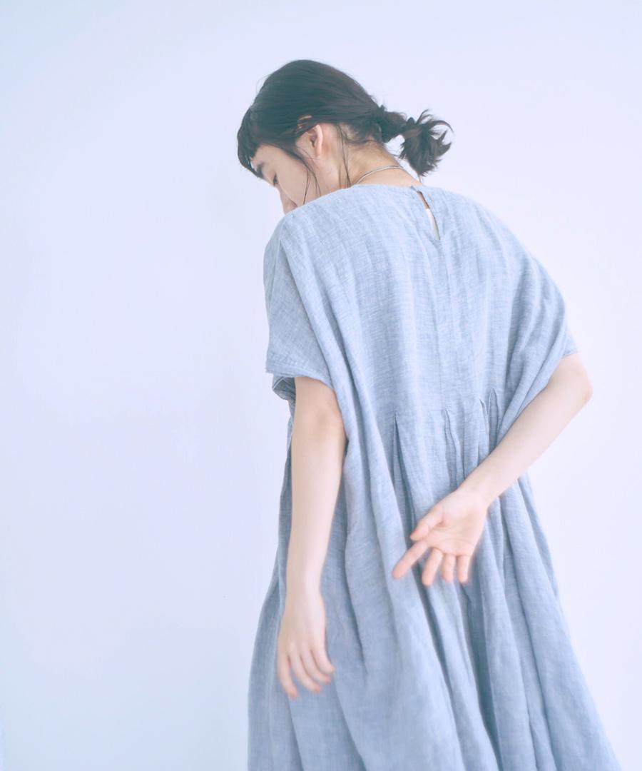 tumugu:] 細番手リネン ワンピース | tumugiranran
