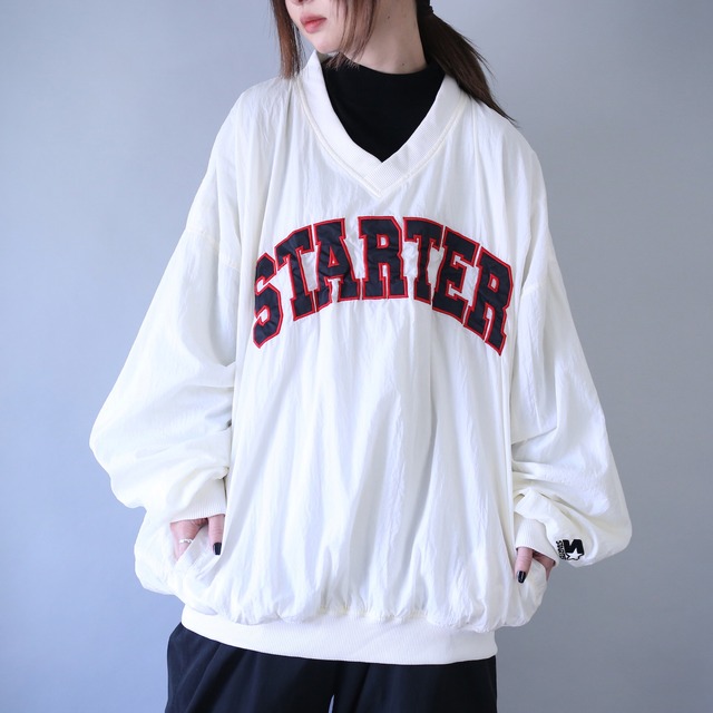 "STARTER " XXXL super over silhouette nylon pullover