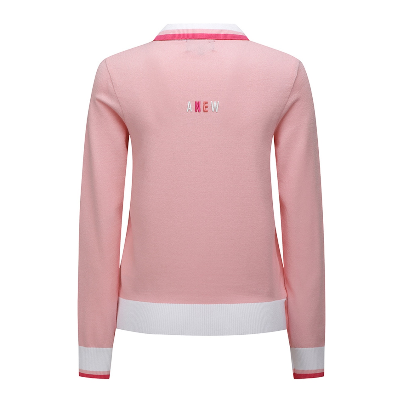 WOMEN LOGO COMBINATION PASTEL SWEATER