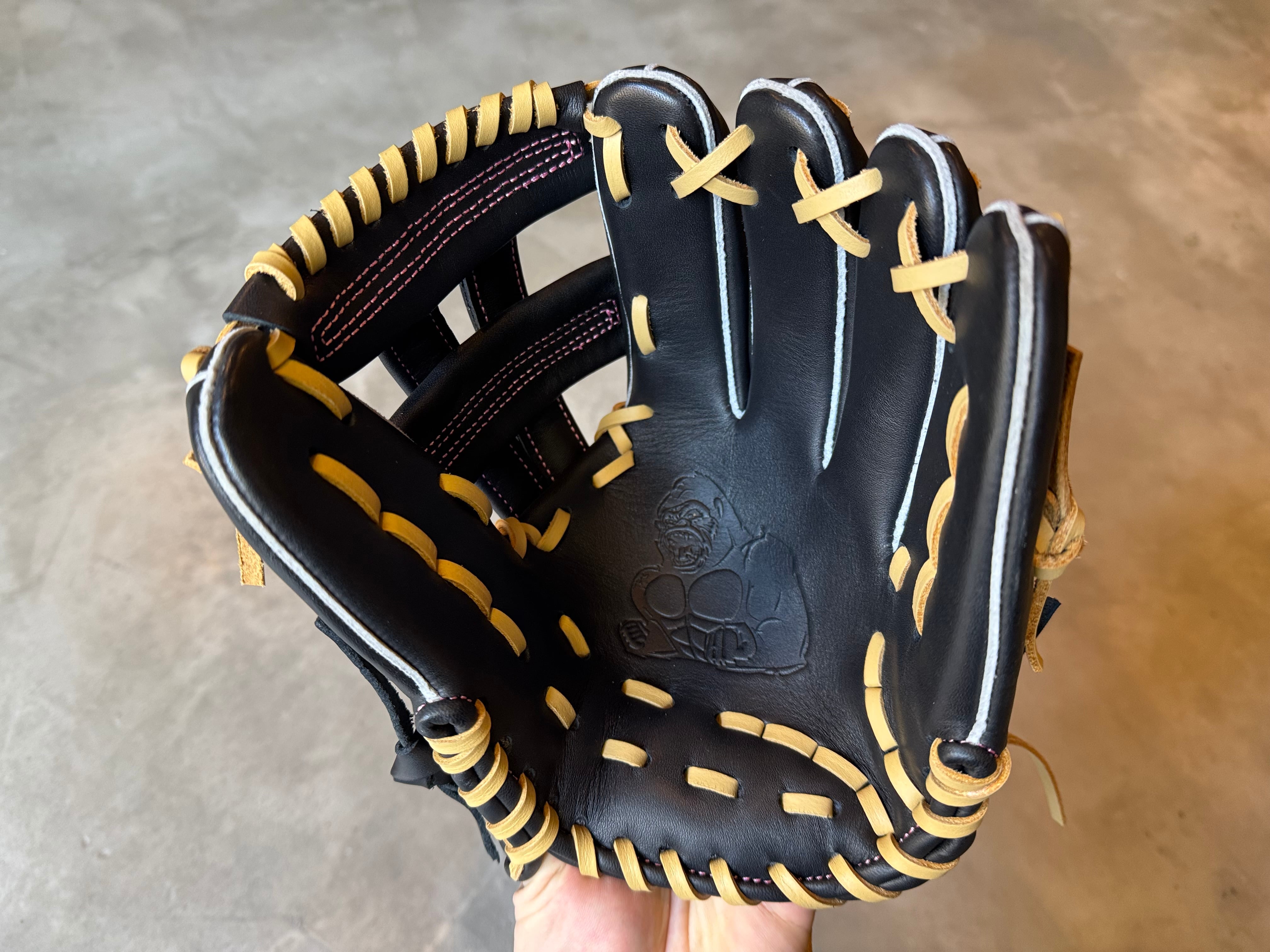 限定モデル【GS】ジュニア用グローブ “S” ブラック×ピンクラベル