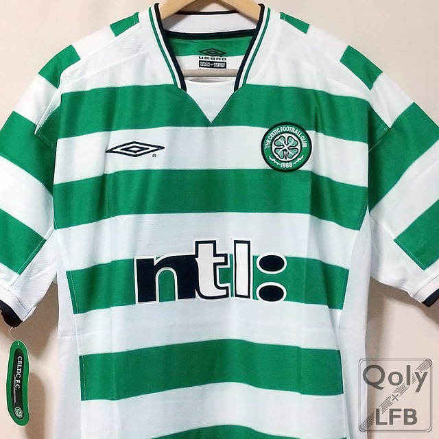 セルティック 01 03 Umbro ホーム半袖 ユニフォーム インポートl Qoly Lfb Vintage
