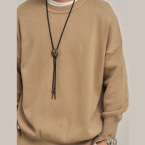 ワイドネック・ソフトゲージクルーニット A2027