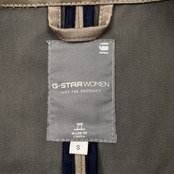 美品 G-STAR WOMEN ジースター ウィメン ベルト付き トレンチ風 ショート コート ジャケット サイズ S /レディース/ベージュ