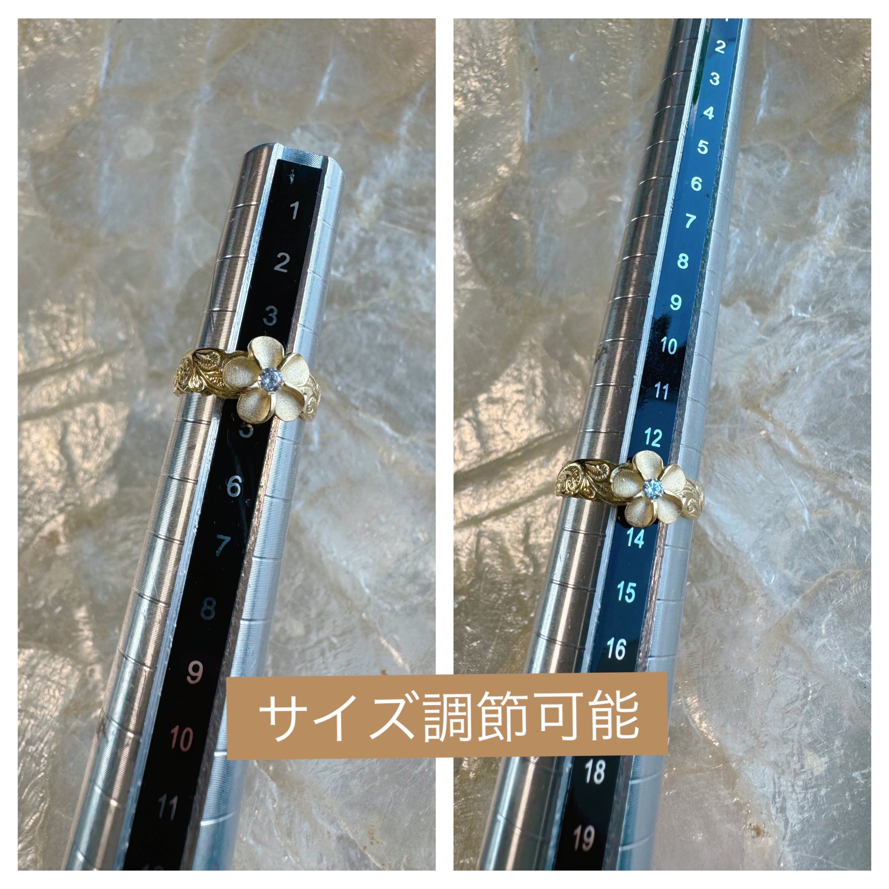 Plumeria ring Hawaiian jewelry(ハワイアンジュエリープルメリア