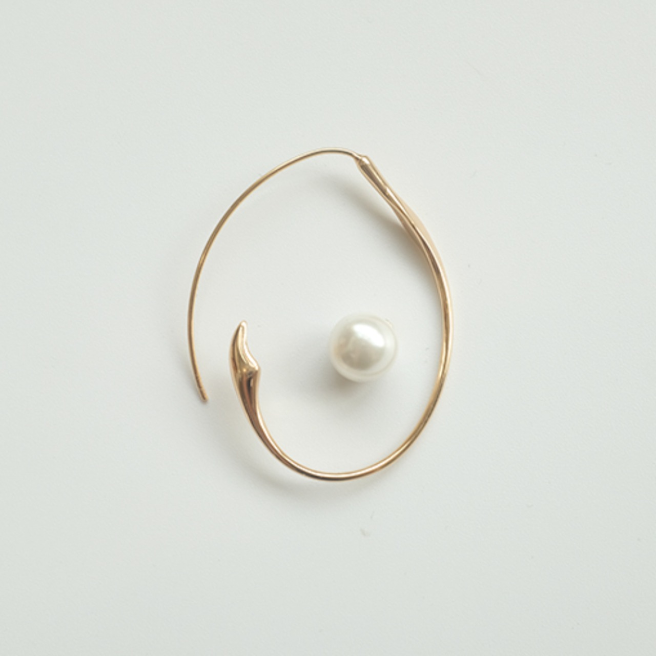 silver925 perl  removable hoop pierce