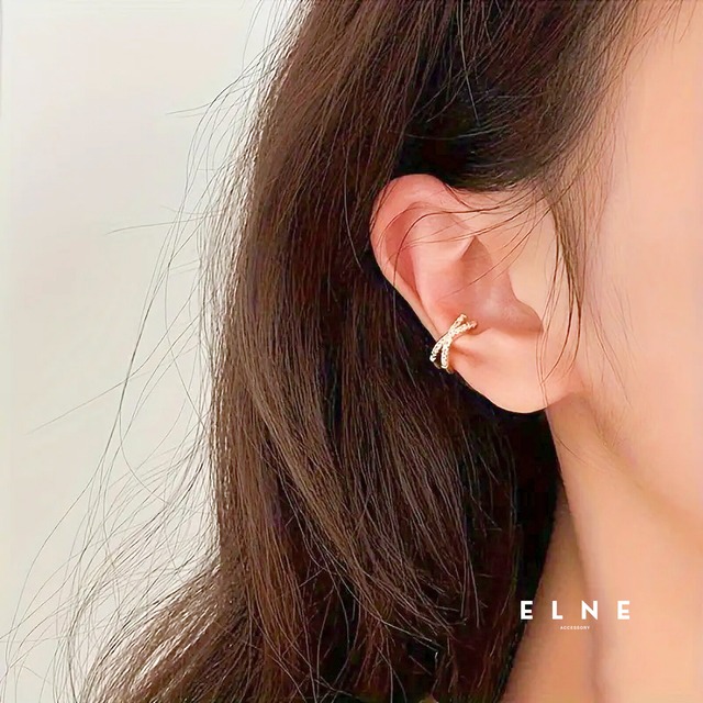 ツイストラインイヤーカフ