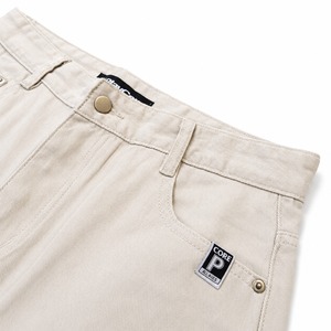 P Logo Chino Pants / natural