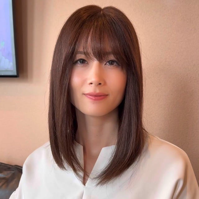 17プレミアム・ミューズ（ブラウン）人毛フルウィッグ　　