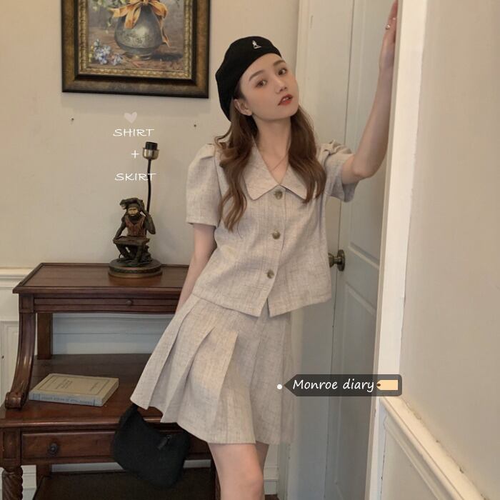 薄手カジュアルスタイルジャケット サマースカート ストリート 夏物 モンロー89310683163
