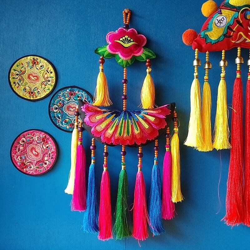 ロータス吊るし飾り オーナメント レトロチャイナ レトロポップ 中国