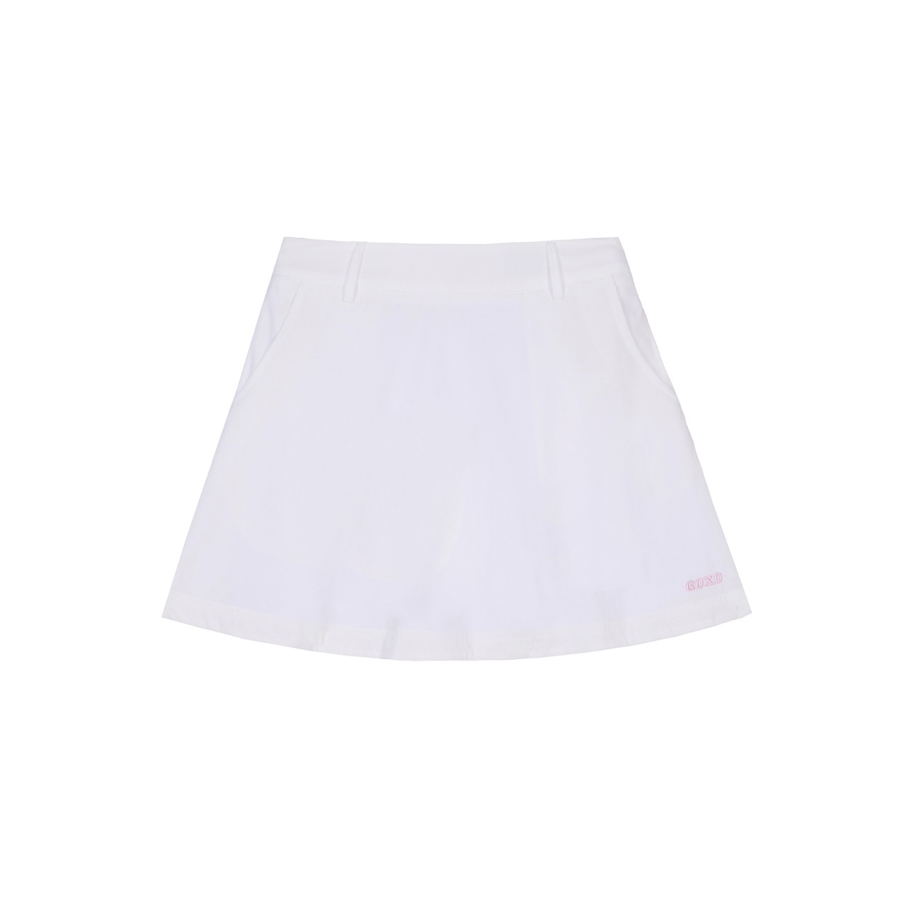 GOXO ゴーエックスオー フォーリングインゴルフジップアップツーピース ホワイト