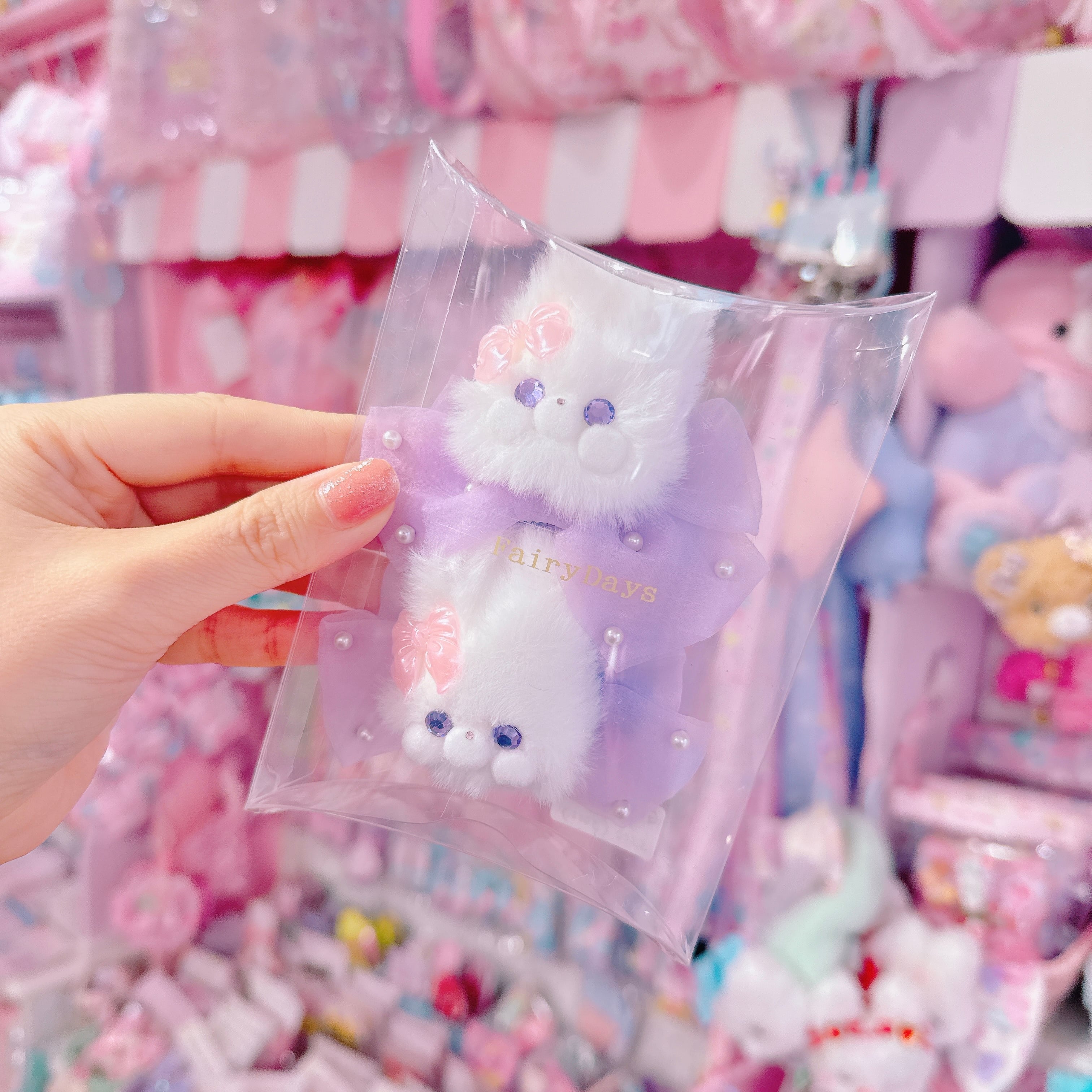 【G6】43-4モグモグちゃんツインヘアクリップ