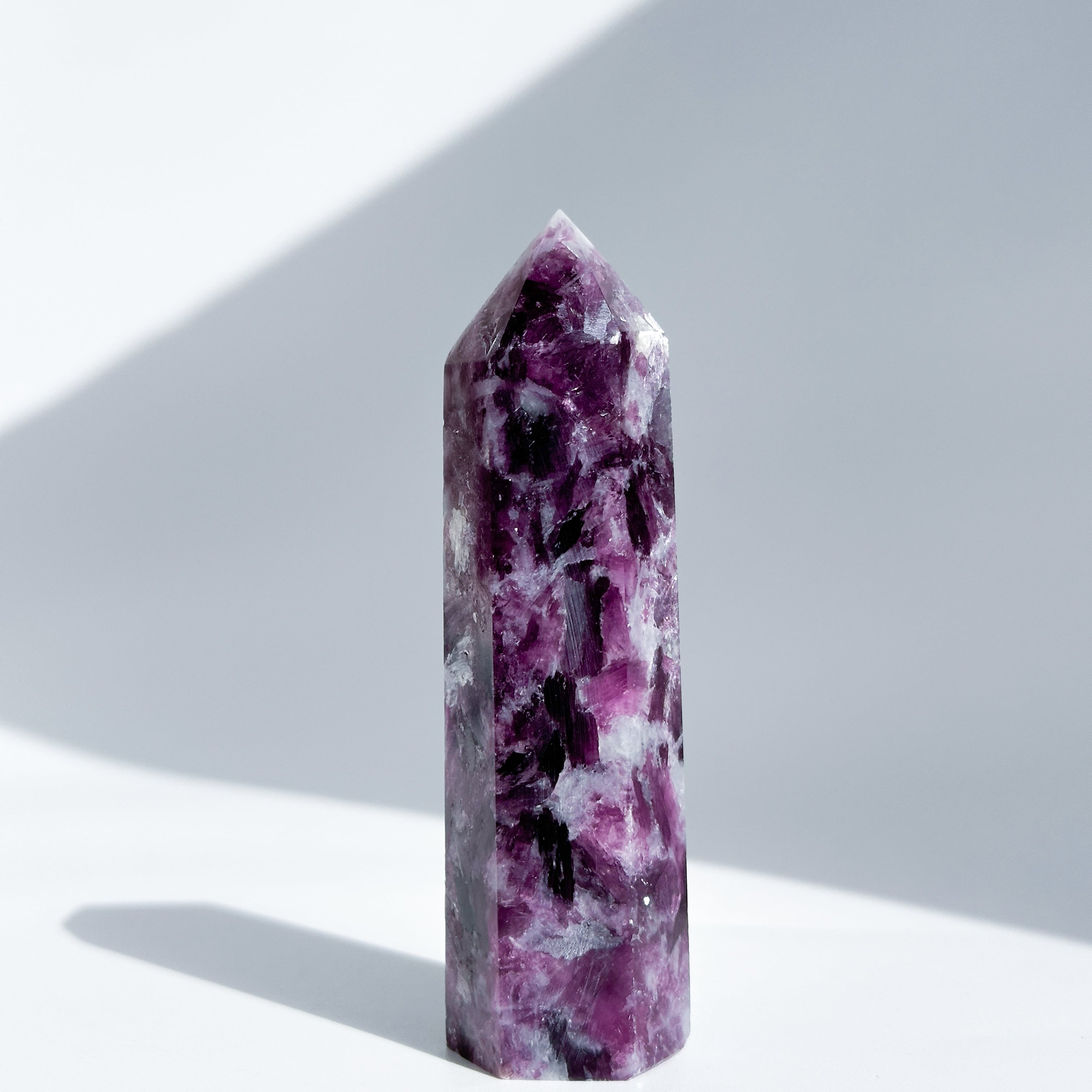 レピドライト タワー型15◇ Lepidolite ◇天然石・鉱物