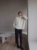 厚手のカシミヤセーター,女性用,ハイカラー,ゆったりとしたニットのセーター,暖かいトップス,新しい秋と冬のジャケット,2022 パーカー ジャージ ｙ２ｋ T240908141156_05