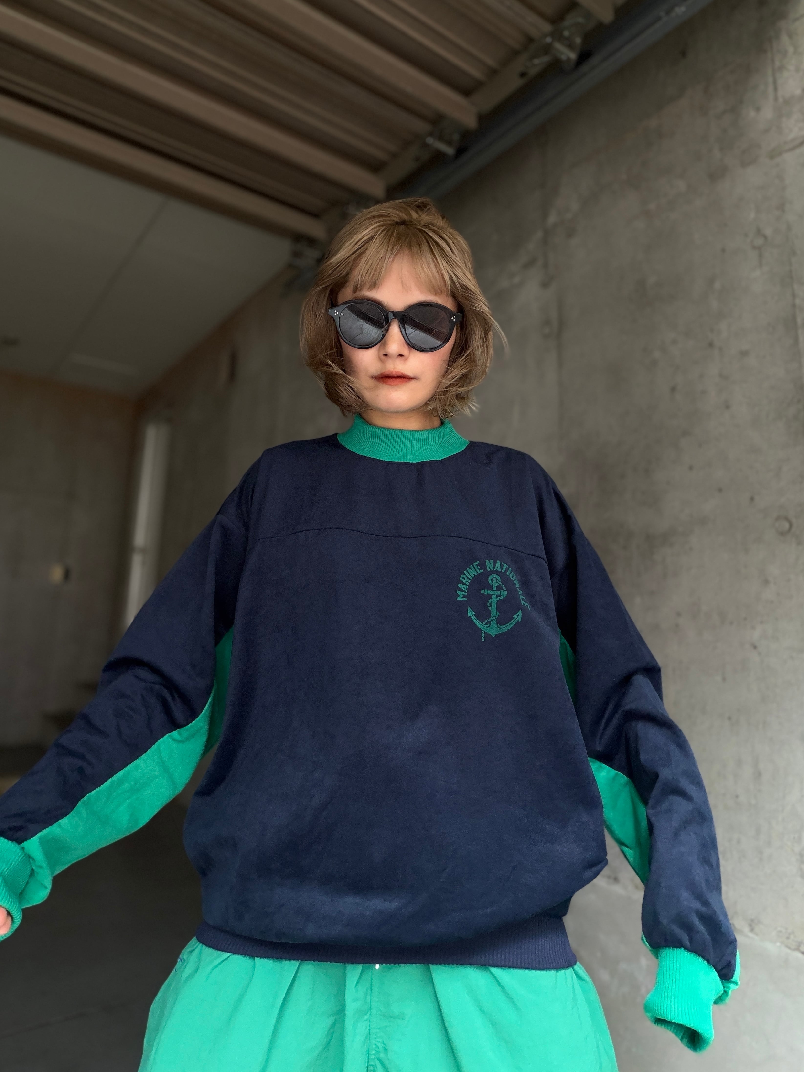 (OT1568)90’s FRENCH NAVY “MARINE NATIONALE” velore training top