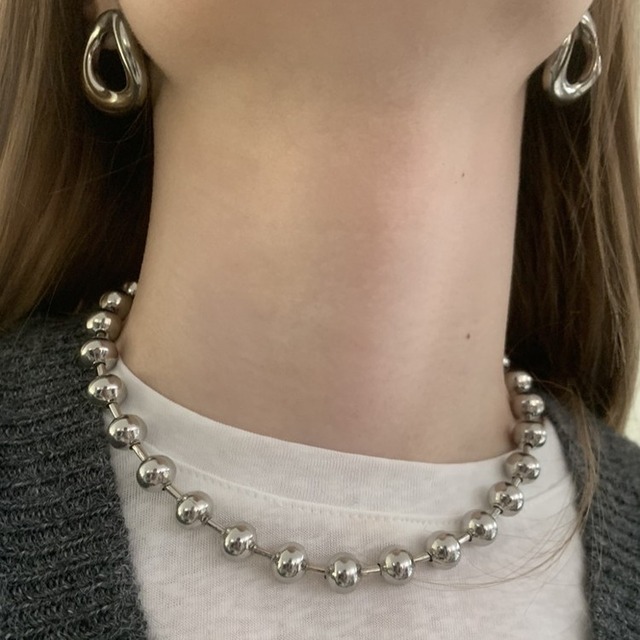 シルバー2スタイルネックレス 2color [B534]