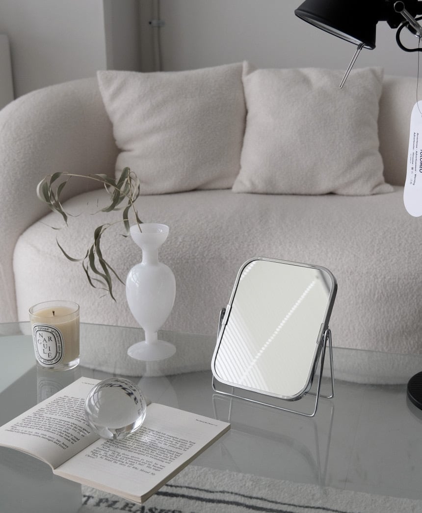 mid-century silver mirror 2types / ミッドセンチュリー シルバー