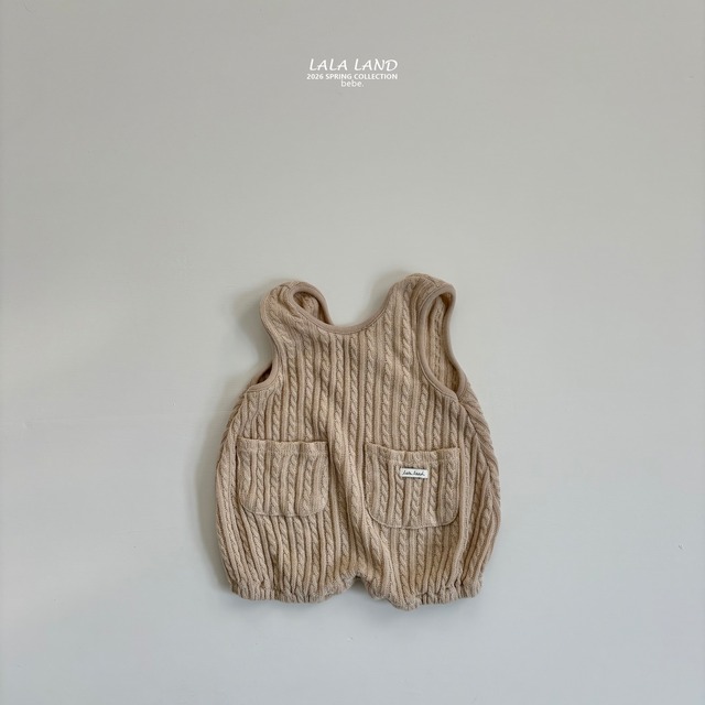 【予約】b. Cable Knit Suspenders