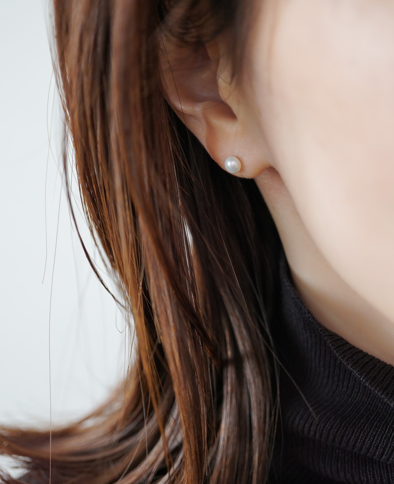 【outlet】ピンクボタン-パールピアス／K14GF