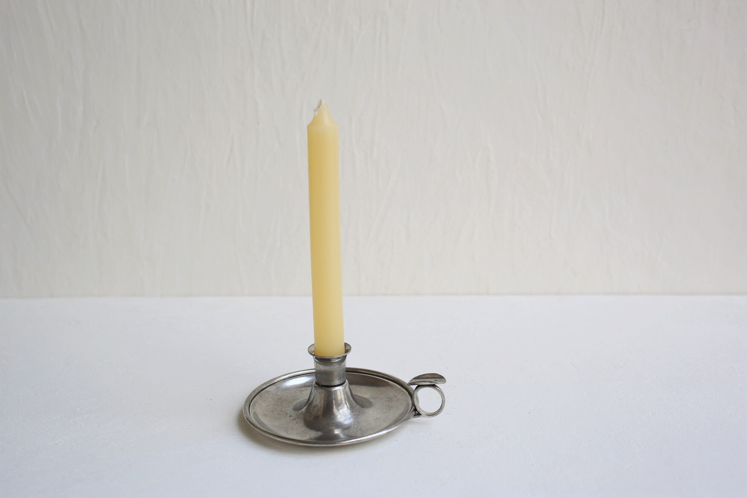 フランス アンティーク ヴィンテージ エタン キャンドルスタンド キャンドルホルダー N-01677