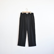 MANUAL ALPHABET | PE TWEED ONE TUCK PANTS ツイード調 ワンタックパンツ