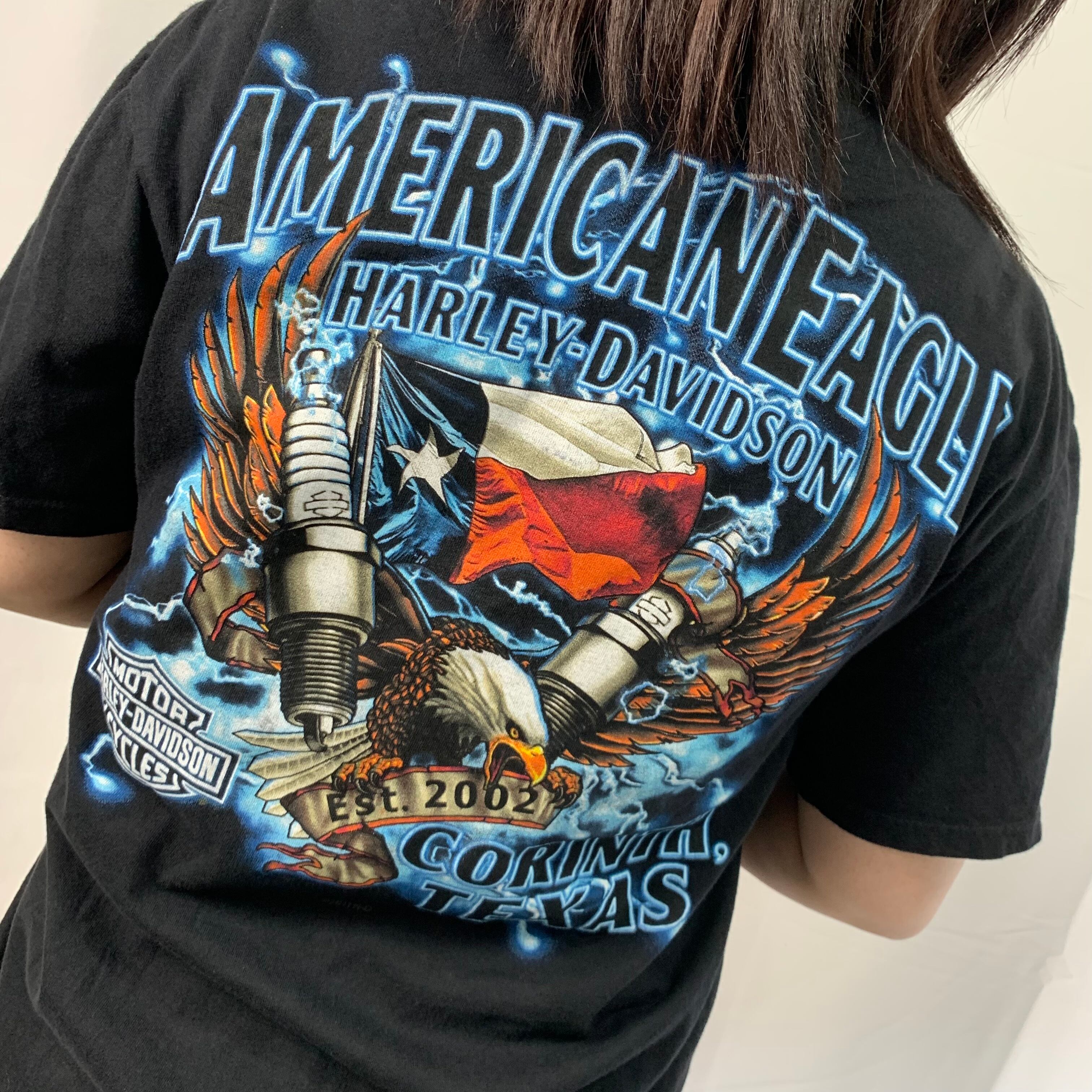 オモシーチャンネルUSA製 ヴィンテージ HARLEY DAVIDSON ロングTシャツ  3XL