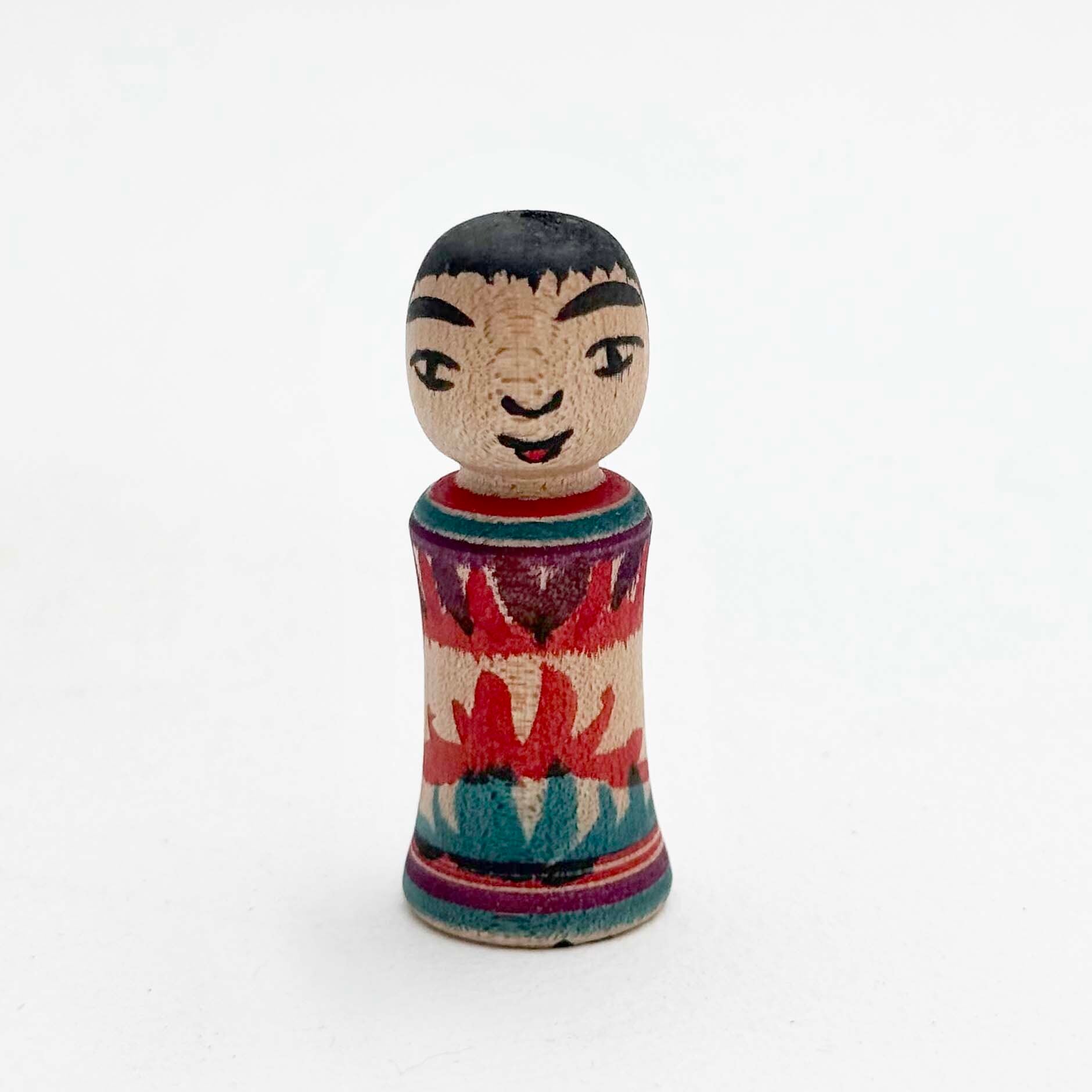今晃工人 / 嶽時代 小寸こけし(菊三段)
