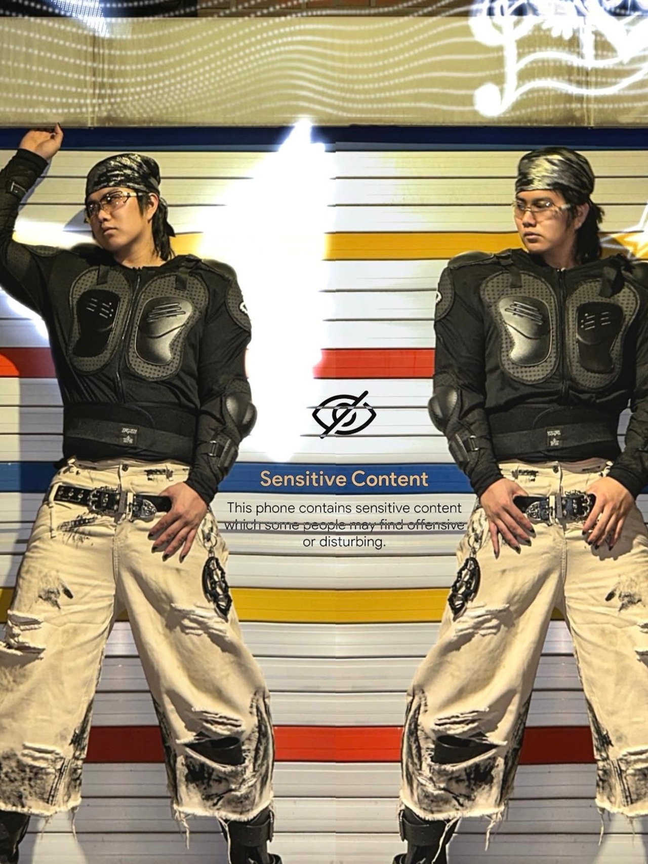 【TH4SWE】Scorch Triple Waist Distressed Cropped Denim Shorts