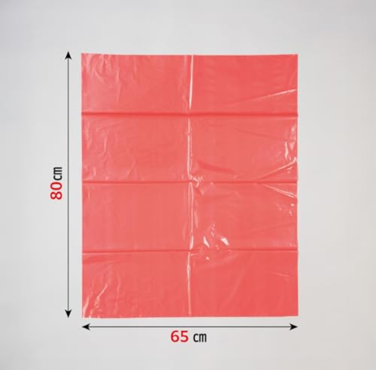 ジャパックス ゴミ袋 赤 縦80cm×横65cm×厚さ0.03mm 45L スタンダードポリ袋 カラータイプ CCR45 10枚入