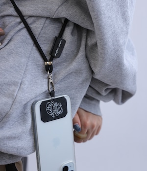 nbcp phone strap feat.antiqua (black)