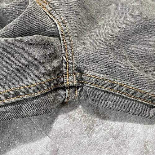 【W36 L32】 usa levi's 先染ブラック リーバイス 567 詳細写真9