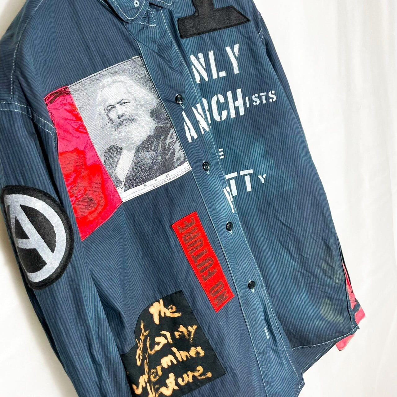 限定販売】BLACK MARKET×UNFINISHED anarchy shirt RED | UNFINISHED