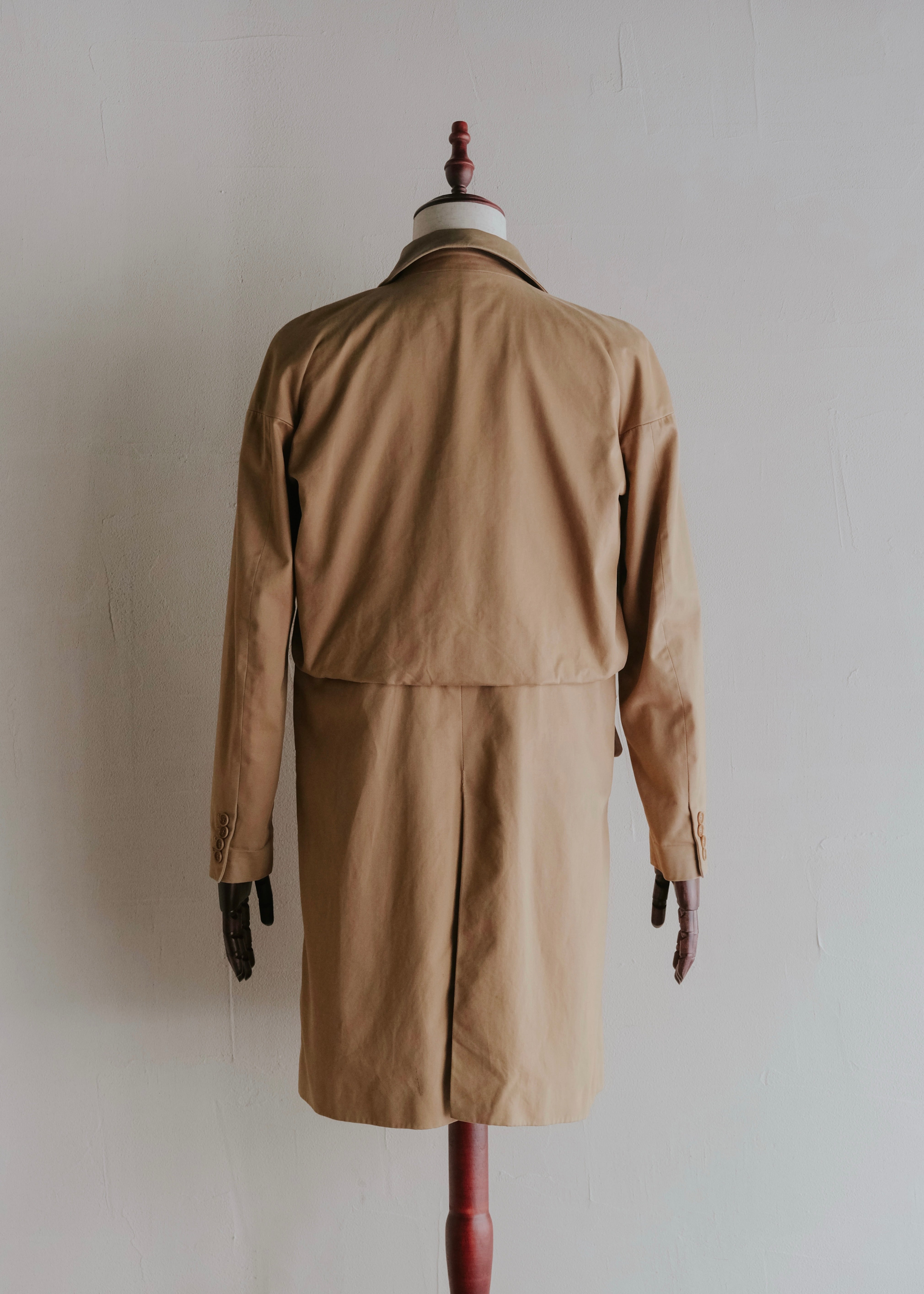 HELMUT LANG 00AW chest strap leather collar balmacaan coat | CETTEN