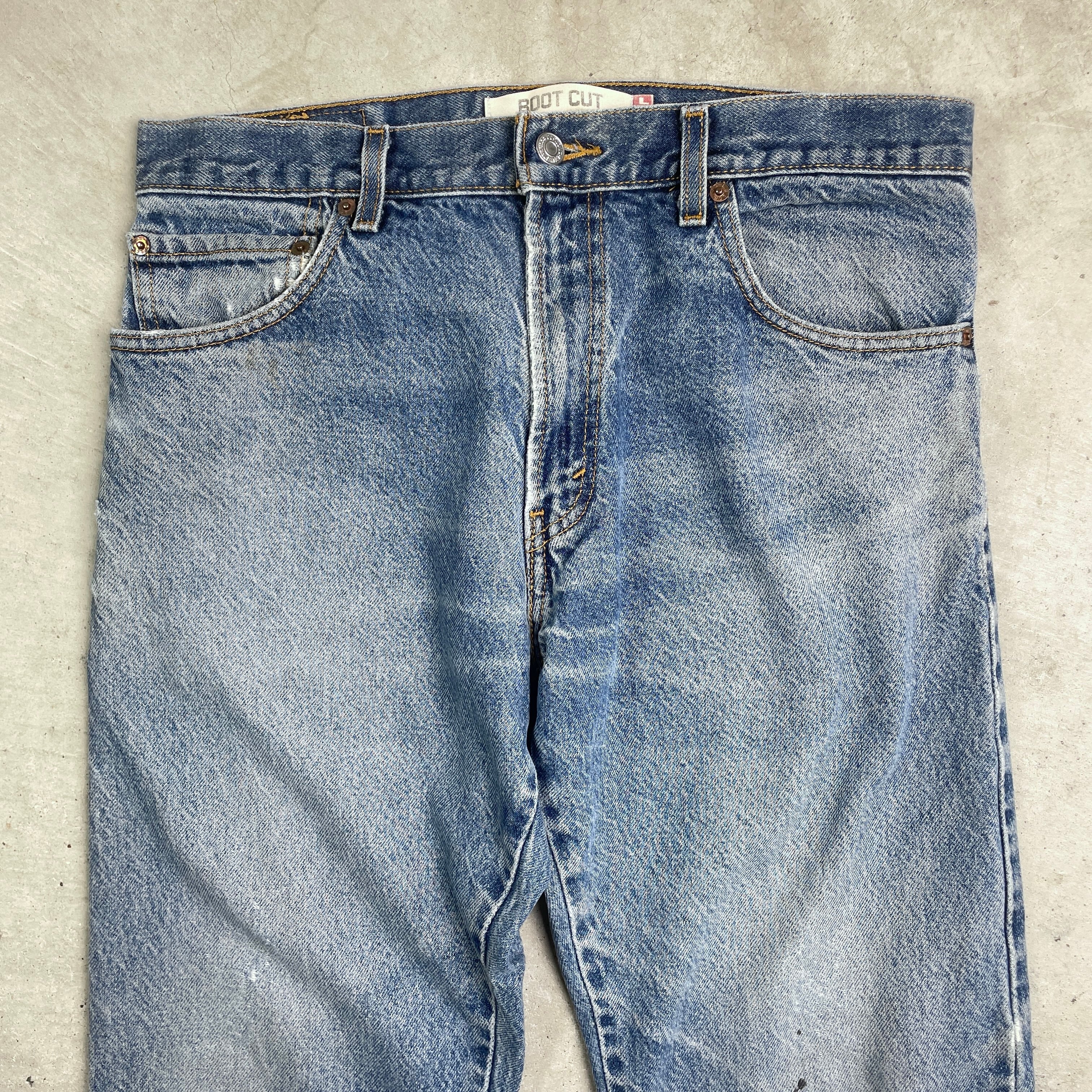Levi's リーバイス 517 セミフレアパンツ USA製 W33 L30 80s USA製 Levi'sリーバイス 517 ポリエステルパンツ ベージュ w36 L30
