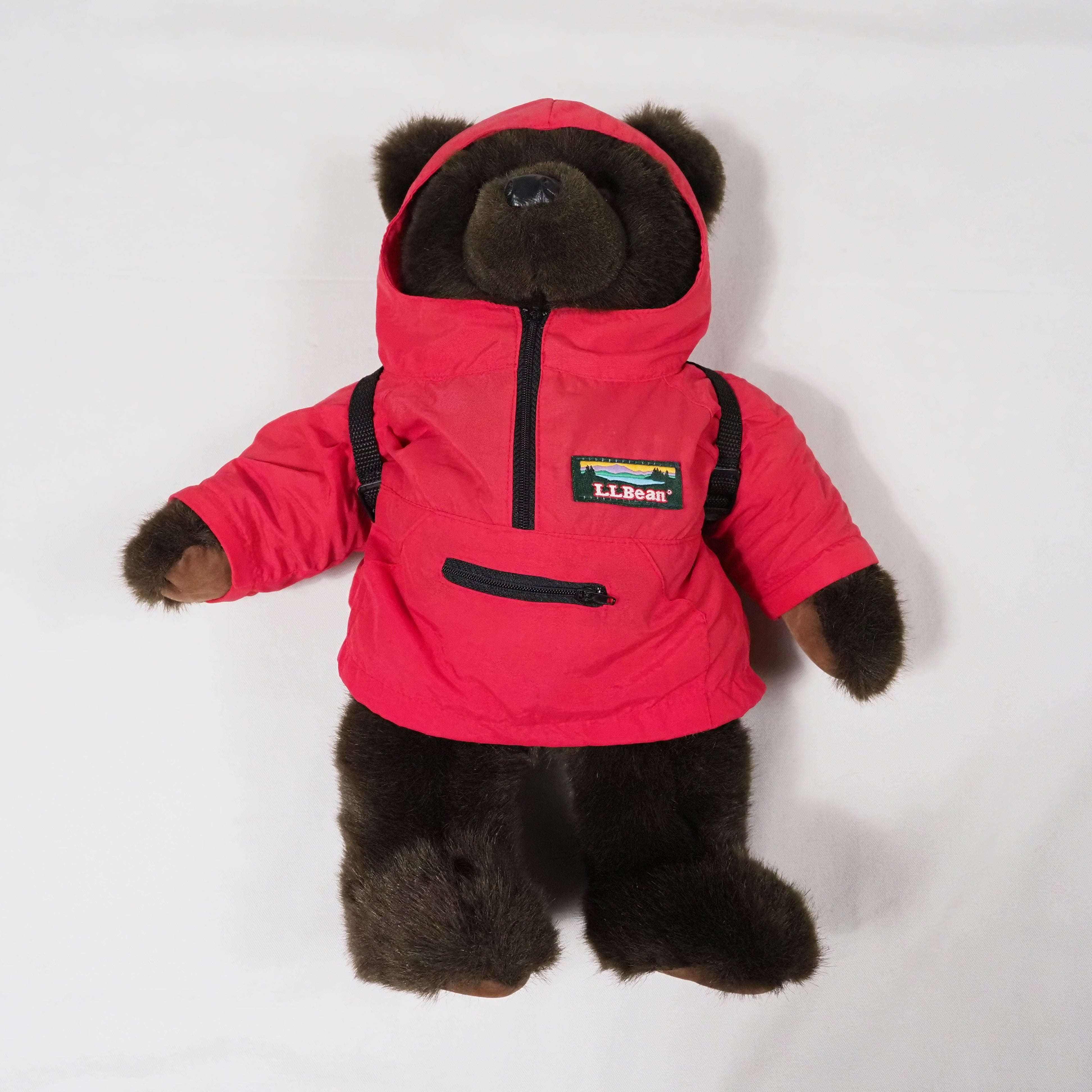 L.L.Bean Stuffed Bear Anorak Parka/Back Pack Douglas 90s エルエルビーン ダグラス テディベア