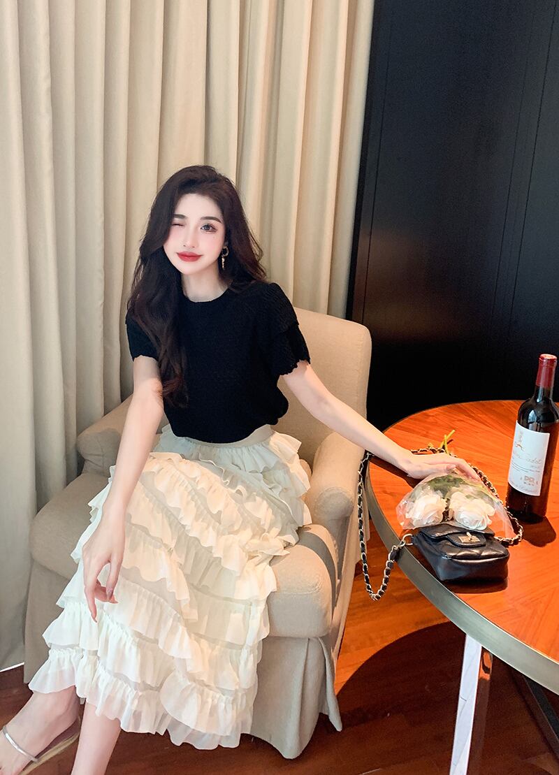 スカート デート ロングスカート ロング丈 レース フリル スカート デート ロングスカート ロング丈 レース フリル