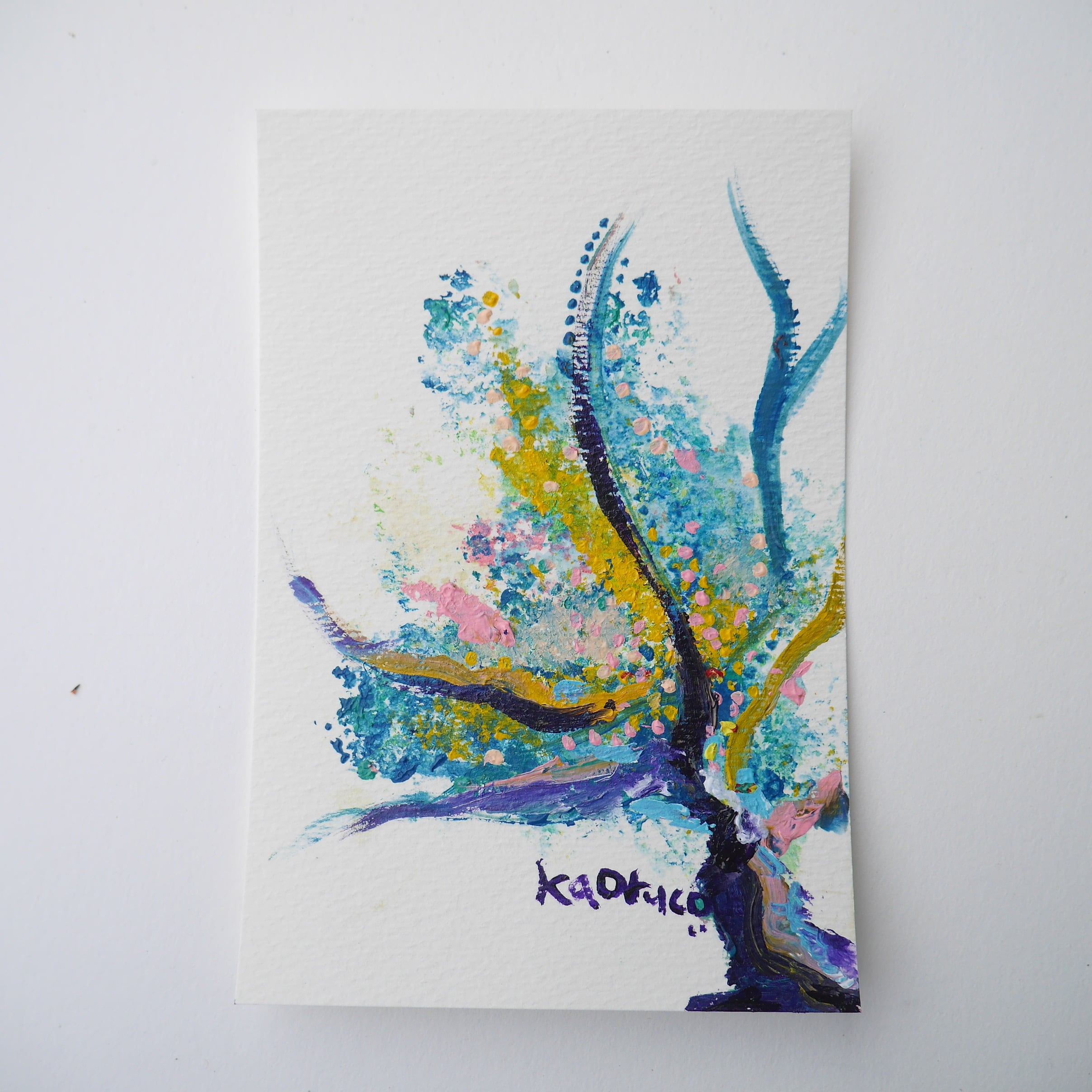 定期便】モダンアート 抽象画 月1お届け ポストカードの定期便 | そん