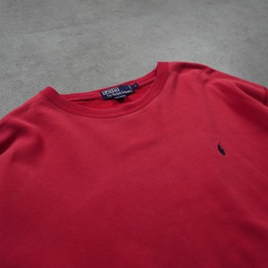 90s Polo by Ralph Lauren sweatshirt red L 古着