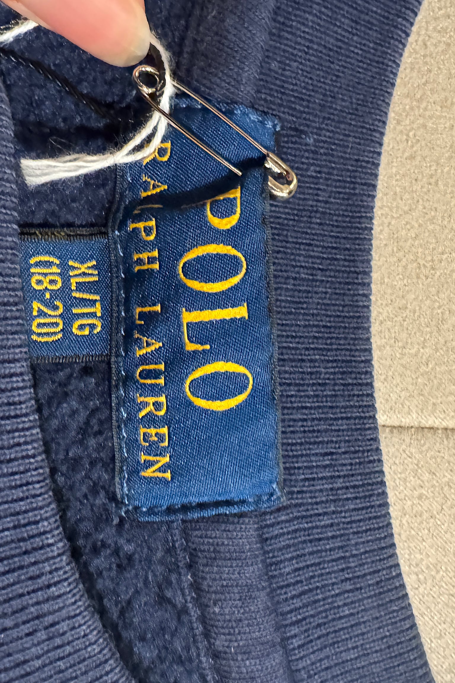 POLO RALPH LAUREN ロゴネイビースウェット | DROOMTUIN_VINTAGE