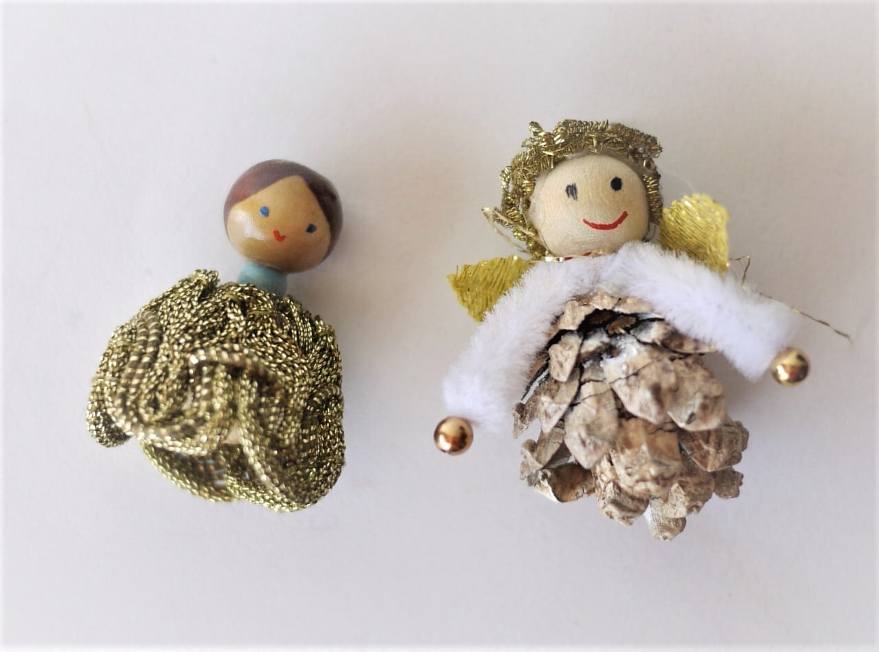 小さな天使 クリスマスオーナメント ハンドメイド