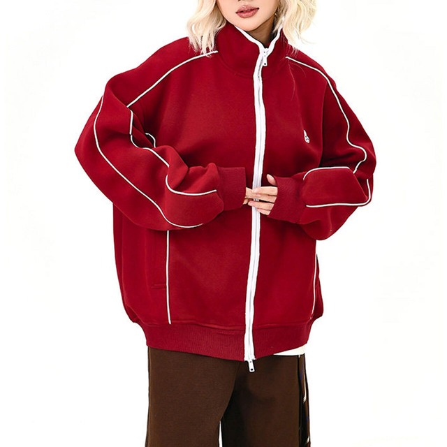 パイピングラインスタンドジップブルゾン
 2col   R01608