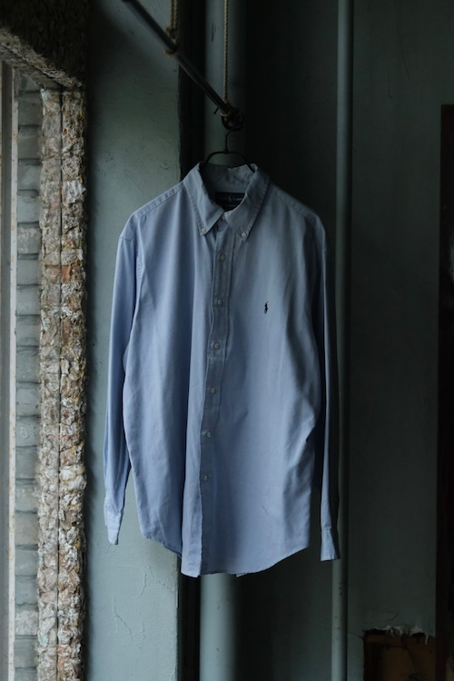 Utah/90's "Ralph Lauren"CLASSIC FIT B.D shirt/Blue