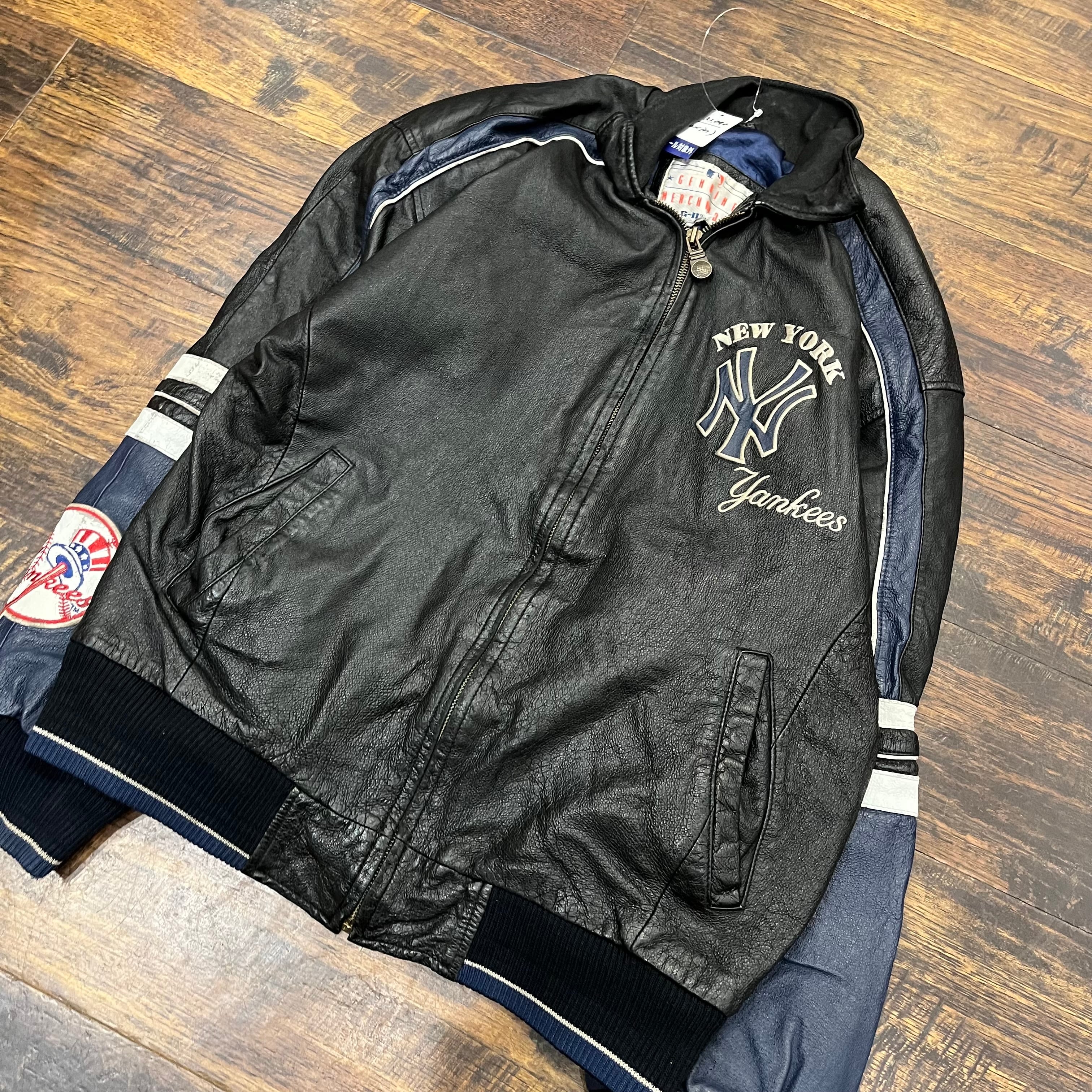 New York Yankees/ヤンキース】オールレザースタジャン | 古着屋KAKAVAKA