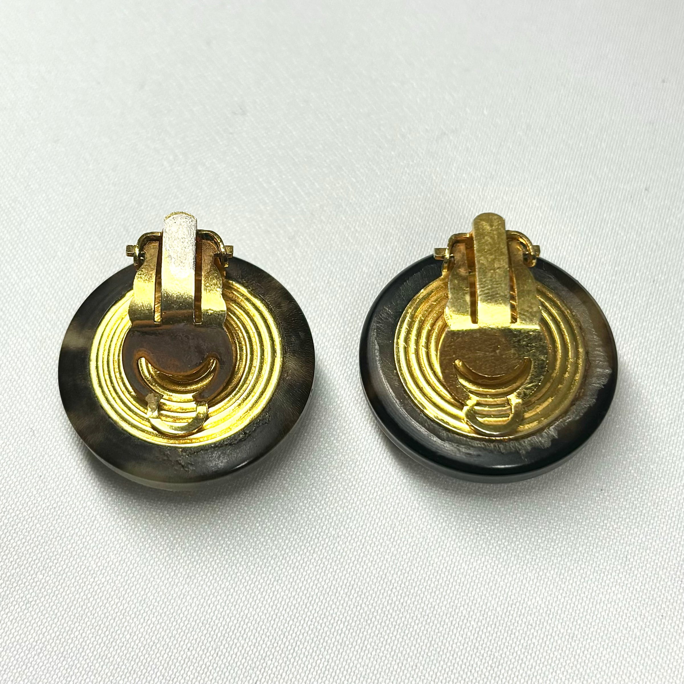 HERMES エルメス ホルンモチーフ イヤリング バッファローホーン | 2122 