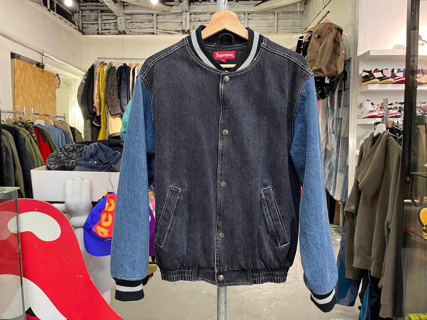 Supreme Denim Varsity Jacket Mサイズ（Supreme SUPREME DENIM  