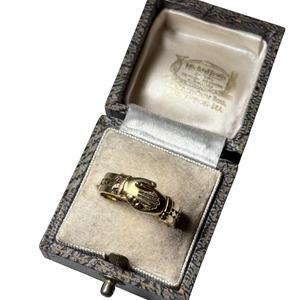 vintage 9ct gold gimmel ring